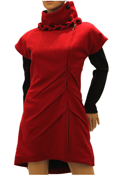 ‘Lady in Red’ Coat Dress